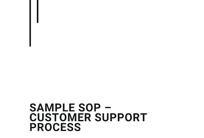 create a professional sop or business process document